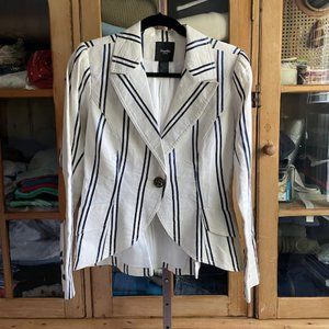 Smythe Nautical Blazer Navy and White size 10